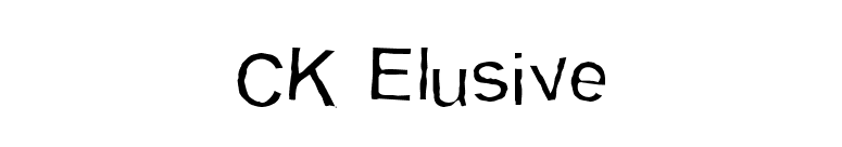 CK Elusive font preview