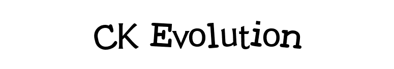 CK Evolution font preview