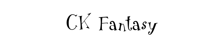 CK Fantasy font preview