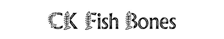 CK Fish Bones font preview