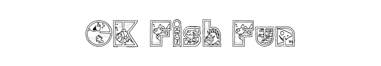 CK Fish Fun font preview