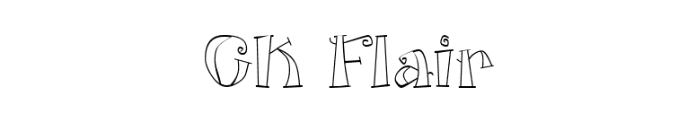 CK Flair font preview