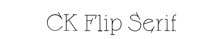 CK Flip Serif font preview