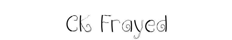 CK Frayed font preview