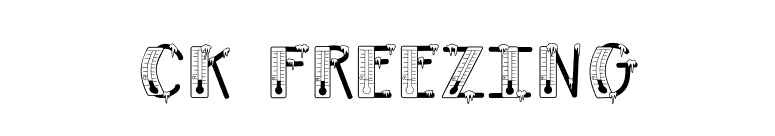 CK Freezing font preview