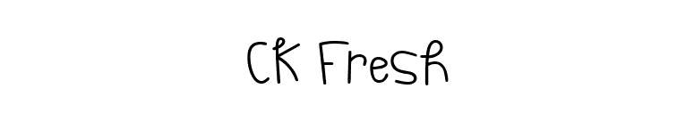 CK Fresh font preview