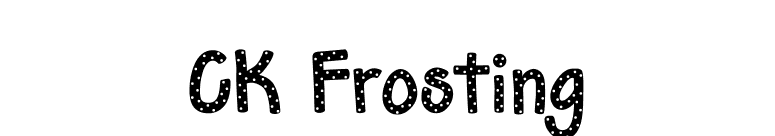 CK Frosting font preview
