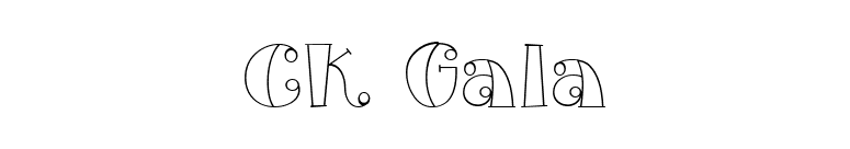 CK Gala font preview