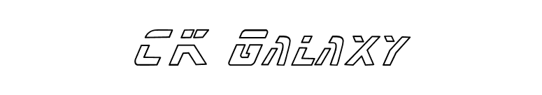 CK Galaxy font preview