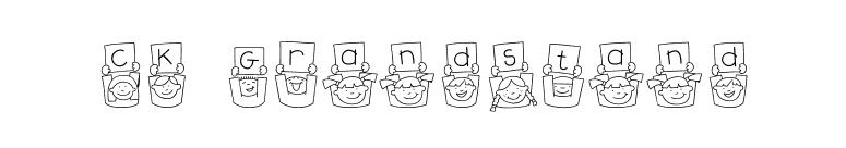 CK Grandstand font preview