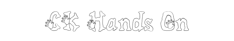CK Hands On font preview