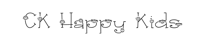 CK Happy Kids font preview