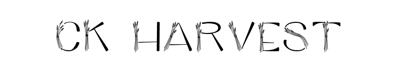 CK Harvest font preview