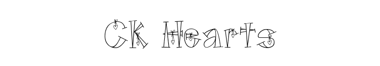 CK Hearts font preview
