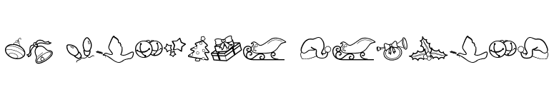 CK Holiday Symbols font preview