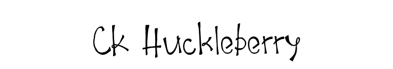 CK Huckleberry font preview
