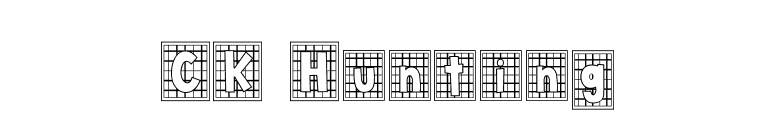 CK Hunting font preview
