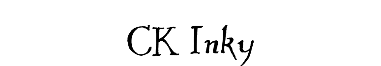 CK Inky font preview