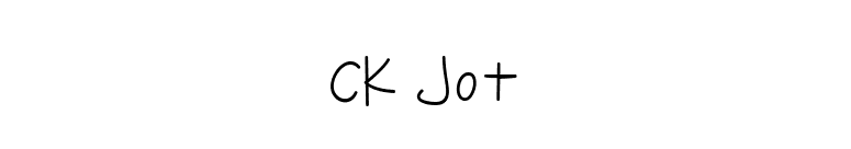 CK Jot font preview