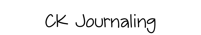 CK Journaling font preview