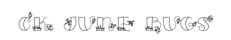 CK June Bugs font preview