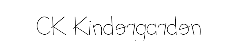 CK Kindergarden font preview