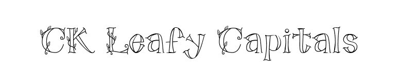 CK Leafy Capitals font preview