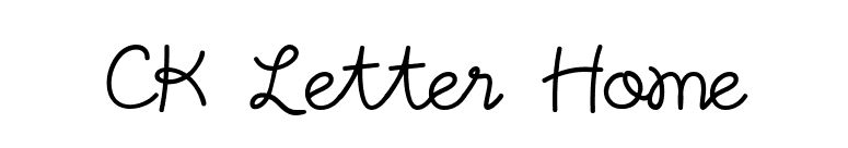 CK Letter Home font preview