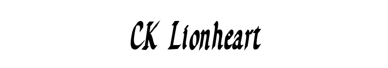 CK Lionheart font preview