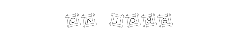 CK Logs font preview