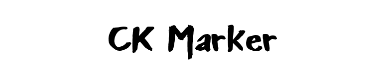CK Marker font preview