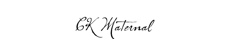 CK Maternal font preview