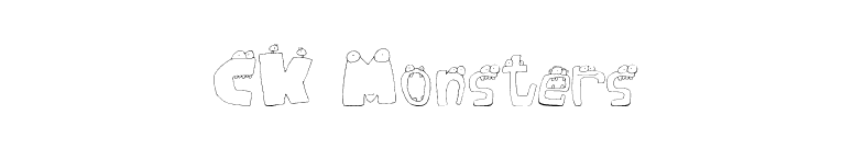 CK Monsters font preview