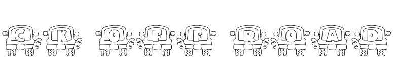 CK Off Road font preview