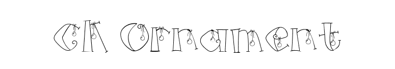 CK Ornament font preview