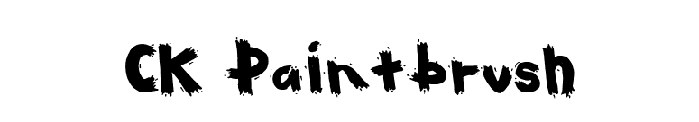 CK Paintbrush font preview