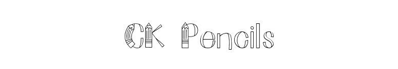 CK Pencils font preview