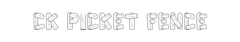CK Picket Fence font preview