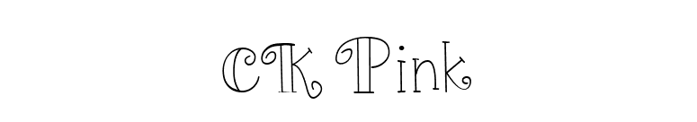 CK Pink font preview