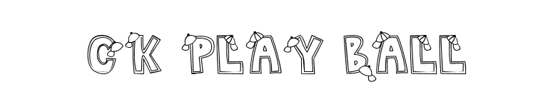 CK Play Ball font preview