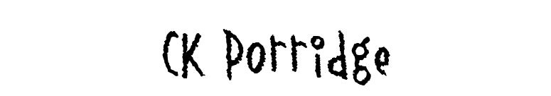 CK Porridge font preview