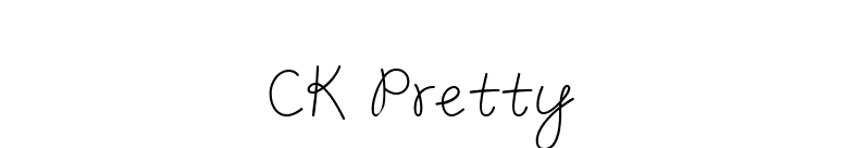 CK Pretty font preview