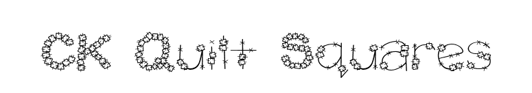 CK Quilt Squares font preview