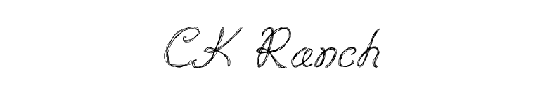 CK Ranch font preview