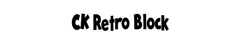 CK Retro Block font preview
