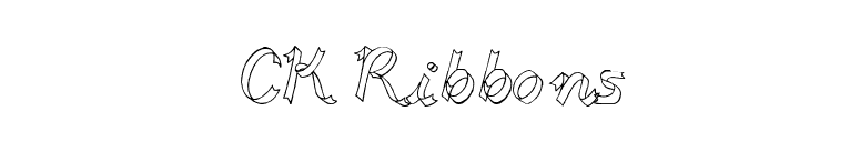 CK Ribbons font preview