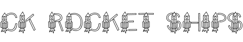 CK Rocket Ships font preview