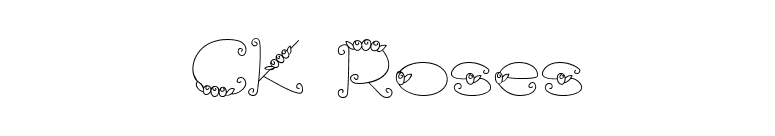 CK Roses font preview