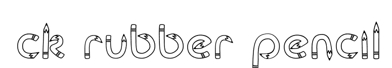 CK Rubber Pencil font preview