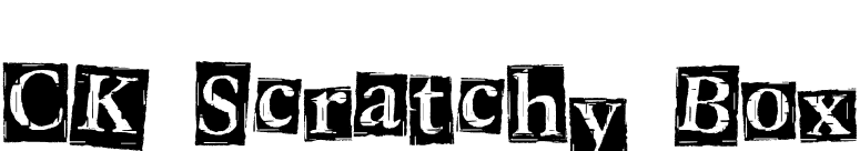 CK Scratchy Box font preview